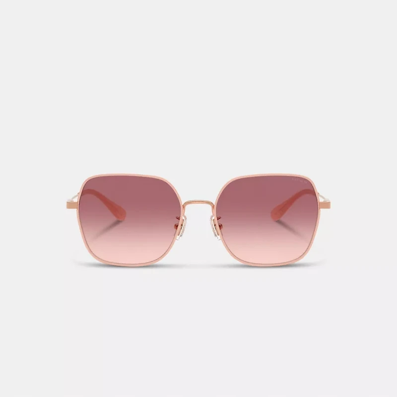 Metal Thin Square Sunglasses