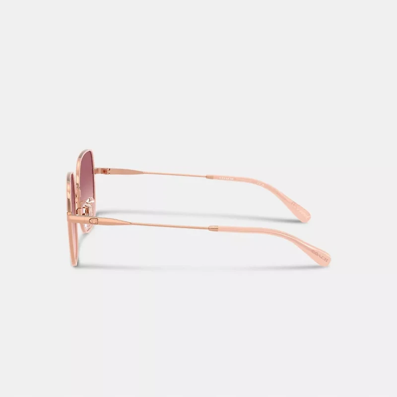 Metal Thin Square Sunglasses