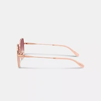 Metal Thin Square Sunglasses