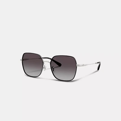 Metal Thin Square Sunglasses
