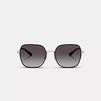 Metal Thin Square Sunglasses