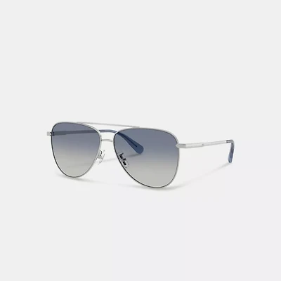 C Hardware Metal Pilot Sunglasses