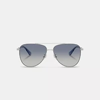 C Hardware Metal Pilot Sunglasses