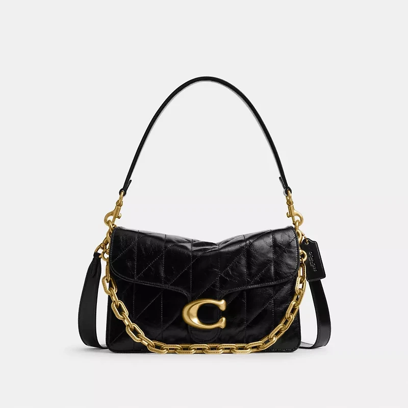 Chain Tabby Shoulder Bag With Quilting