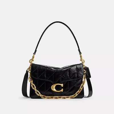 Chain Tabby Shoulder Bag With Quilting