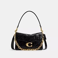 Chain Tabby Shoulder Bag With Quilting