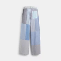 Patchwork Striped Pants