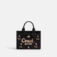 Disney X Coach Cargo Tote Bag 20 With Mickey Mouse Regenerative Cotton Canvas