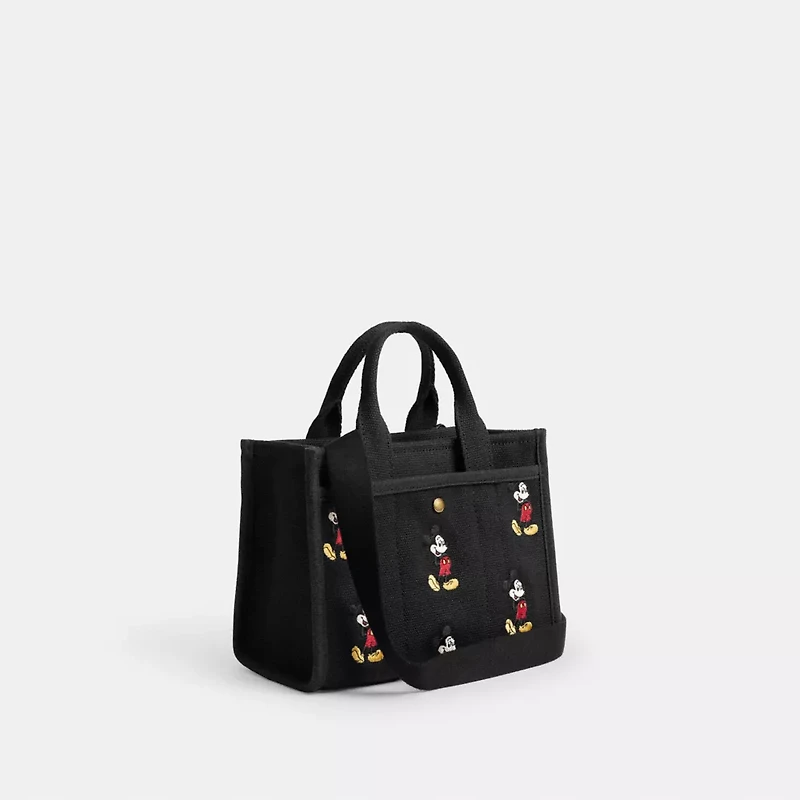 Disney X Coach Cargo Tote Bag 20 With Mickey Mouse Regenerative Cotton Canvas
