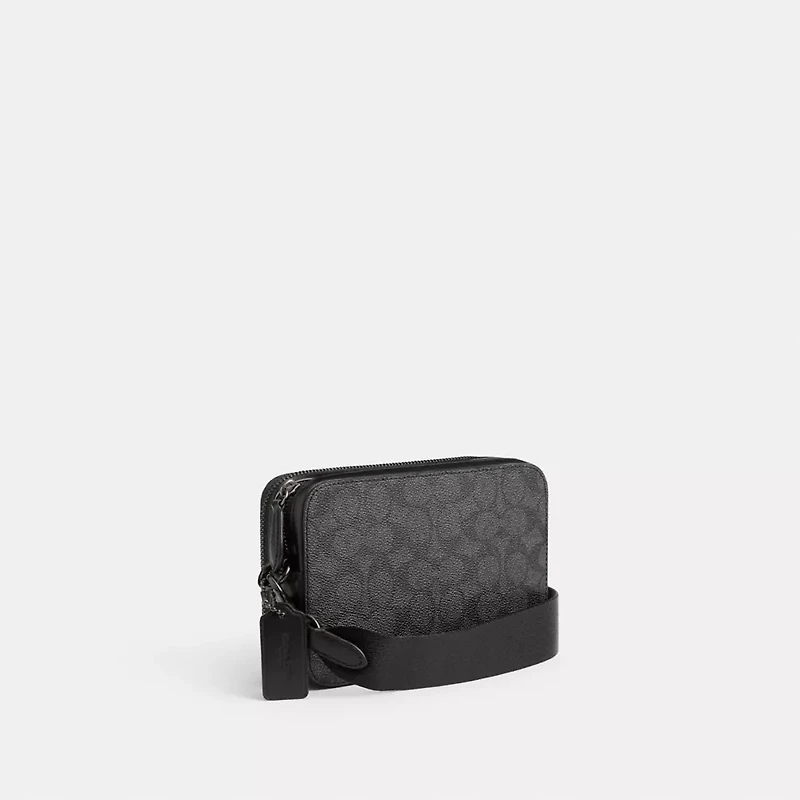 Charter Crossbody Bag 19 In Signature Canvas With Coach Graphic