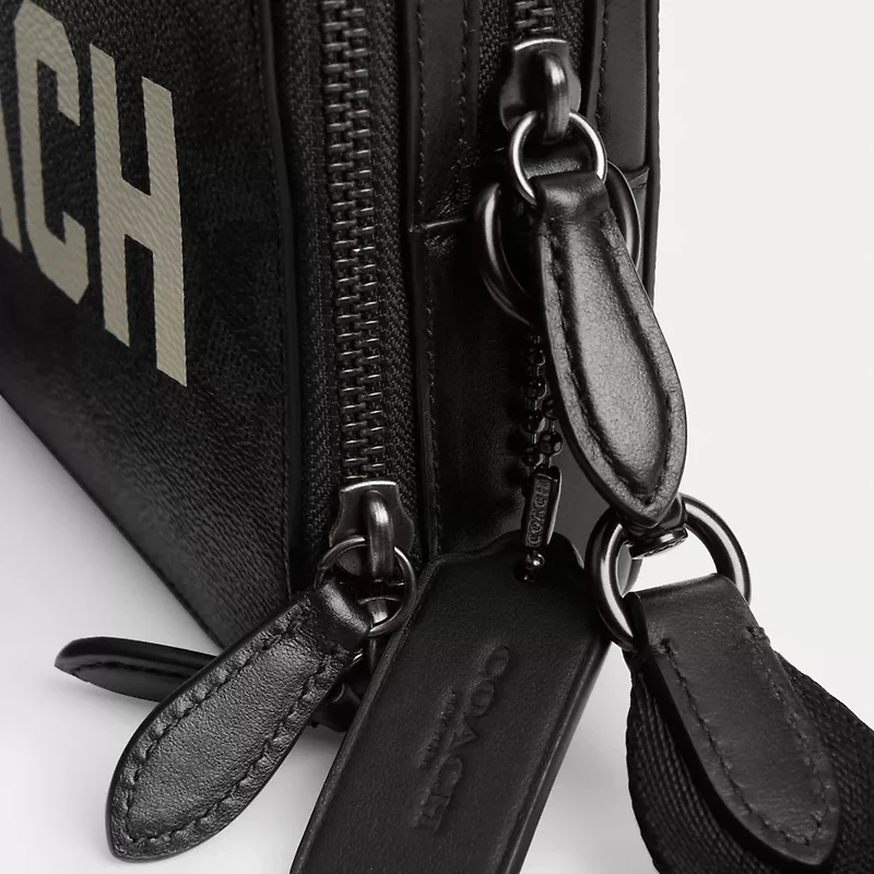 Charter Crossbody Bag 19 In Signature Canvas With Coach Graphic
