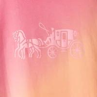 Restored Ombre Horse And Carriage T Shirt In Organic Cotton