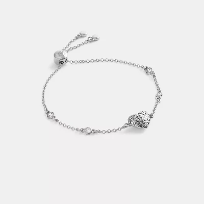 Quilted Signature Heart Slider Bracelet