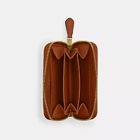 Essential Small Zip Around Card Case In Signature Jacquard
