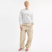 Cursive Coach Embroidered Sweatshirt