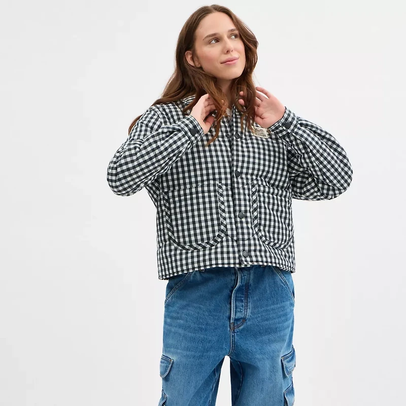 Coachtopia Loop Gingham Quilted Jacket