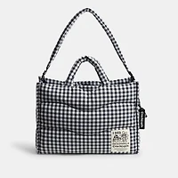 Coachtopia Loop Tote With Gingham Pattern
