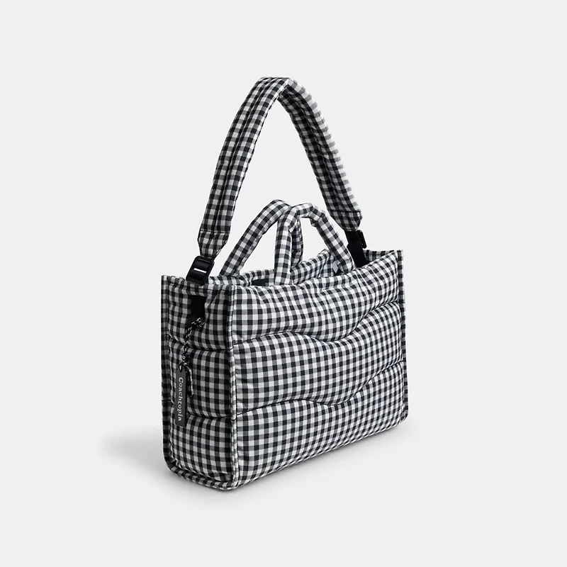 Coachtopia Loop Tote With Gingham Pattern