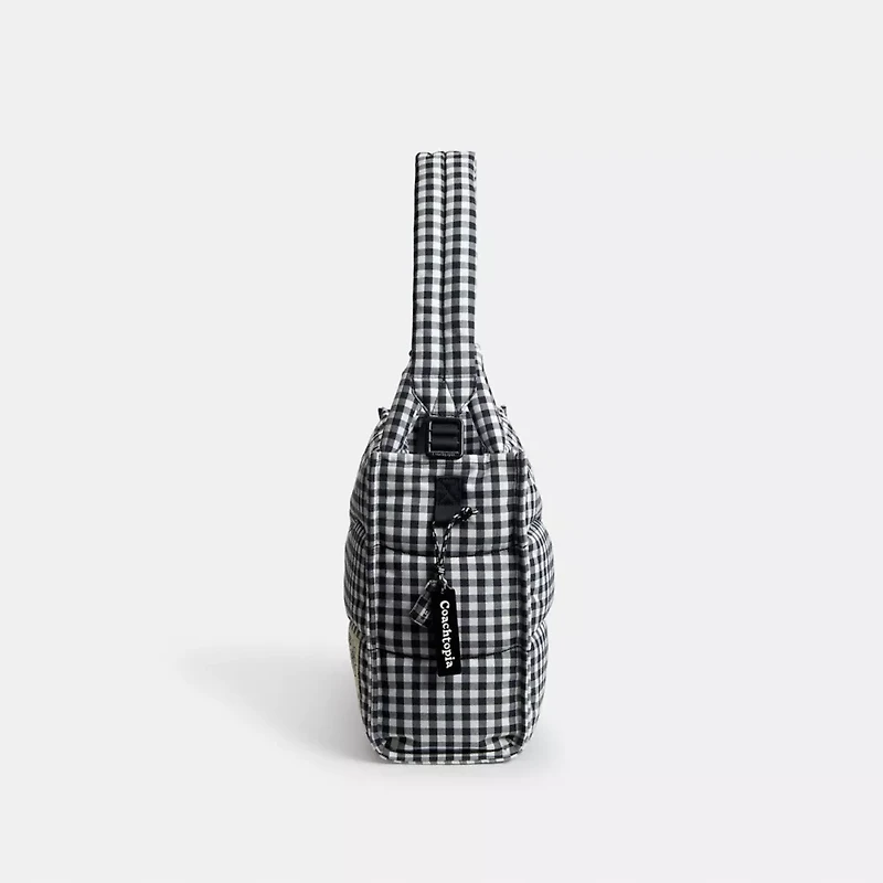 Coachtopia Loop Tote With Gingham Pattern