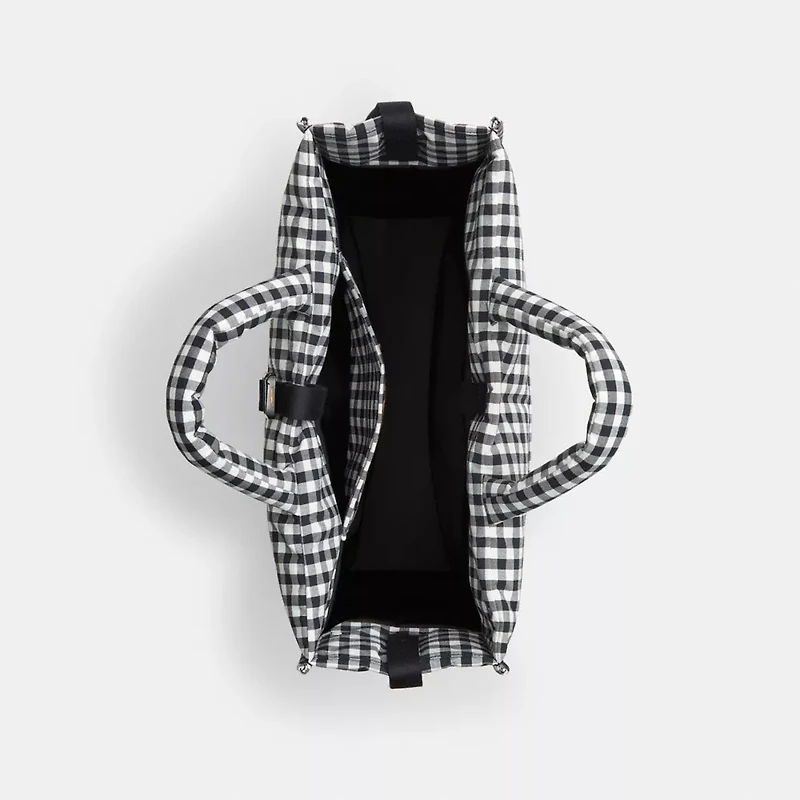 Coachtopia Loop Tote With Gingham Pattern