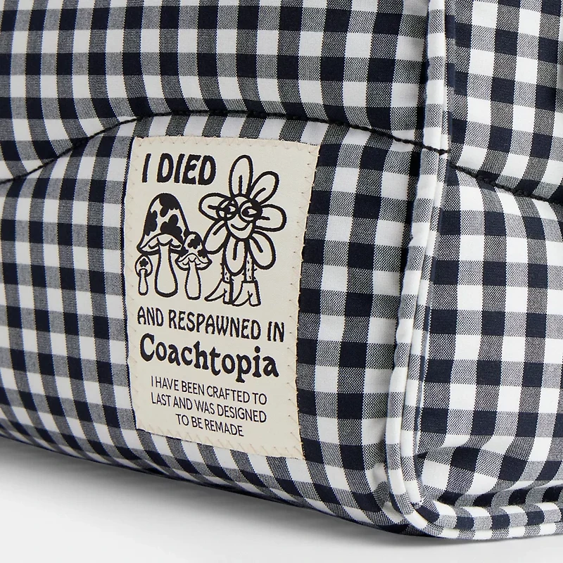 Coachtopia Loop Tote With Gingham Pattern