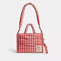 Coachtopia Loop Mini Tote With Gingham Pattern