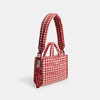 Coachtopia Loop Mini Tote With Gingham Pattern