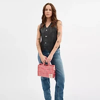 Coachtopia Loop Mini Tote With Gingham Pattern