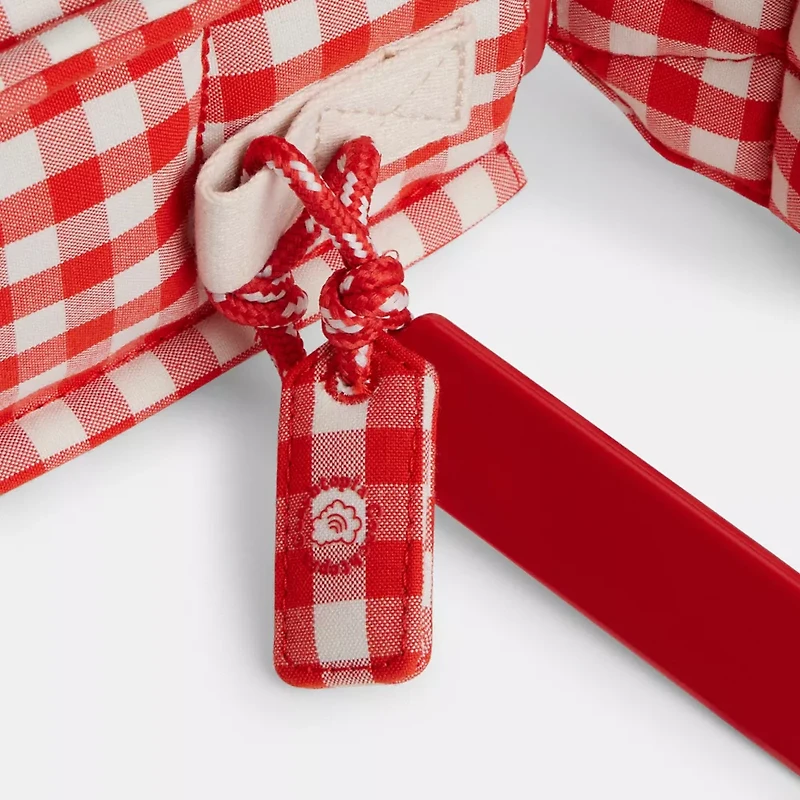 Coachtopia Loop Mini Tote With Gingham Pattern