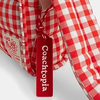 Coachtopia Loop Mini Tote With Gingham Pattern