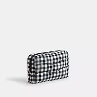 Coachtopia Loop Pouch Recycled Polyester With Gingham Pattern