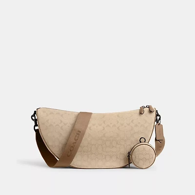 Hall Soft Sling Bag Signature Jacquard