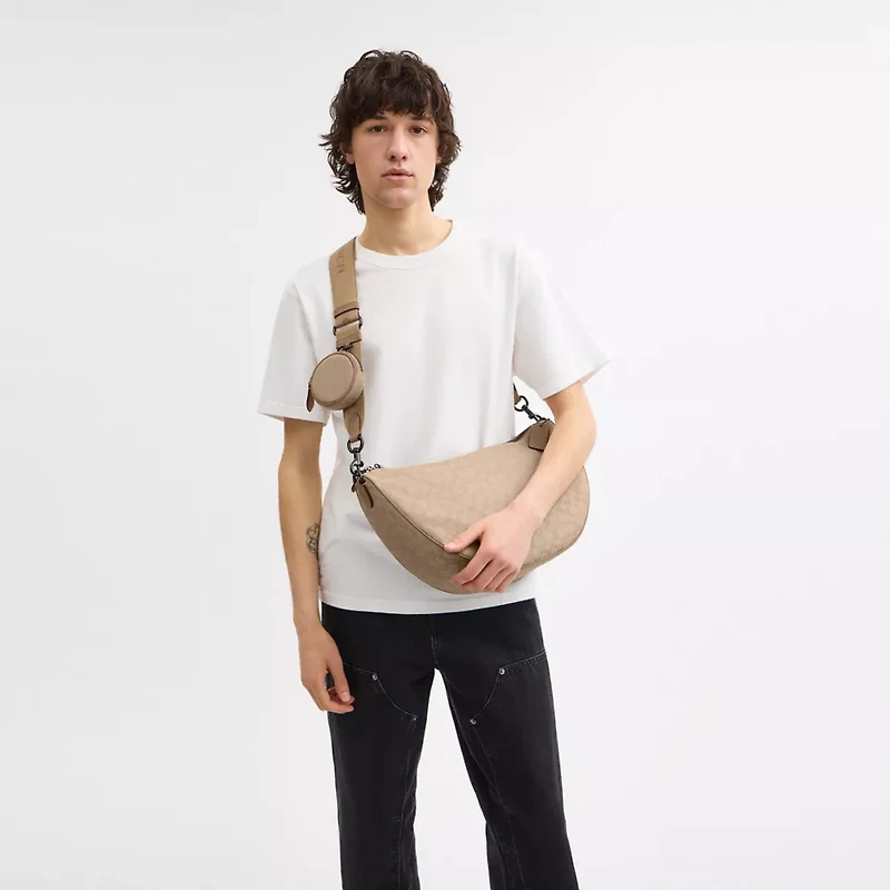 Hall Soft Sling Bag Signature Jacquard