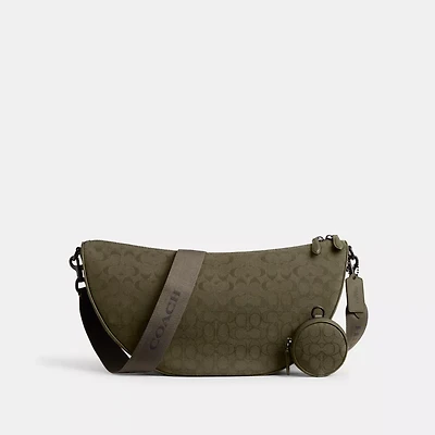 Hall Soft Sling Bag Signature Jacquard