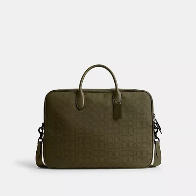 Theo Work Bag Signature Jacquard
