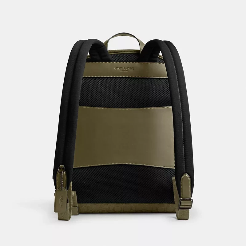 Theo Backpack In Signature Jacquard