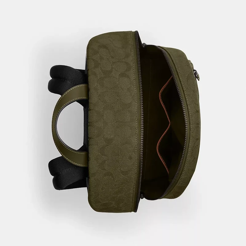 Theo Backpack In Signature Jacquard