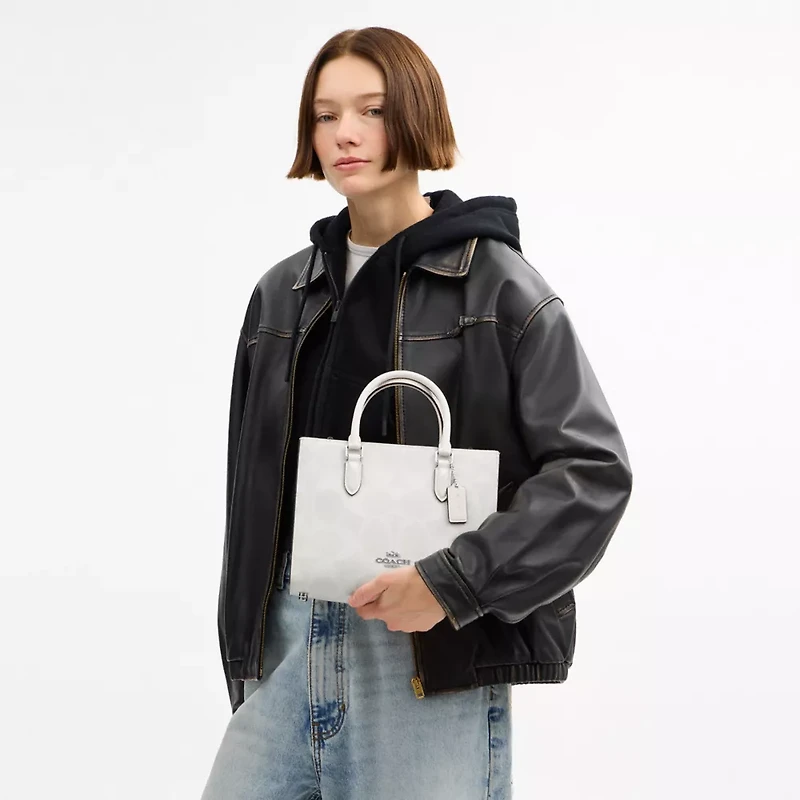 Maggie Small Tote Bag In Signature Canvas