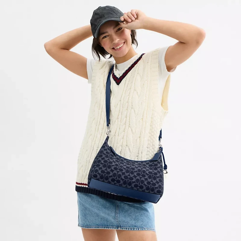 Juliet Shoulder Bag In Signature Denim