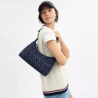 Juliet Shoulder Bag In Signature Denim