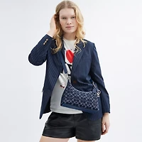 Juliet Shoulder Bag 25 In Signature Denim