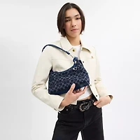 Juliet Shoulder Bag 25 In Signature Denim