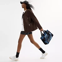 Cargo Tote Bag With Patchwork