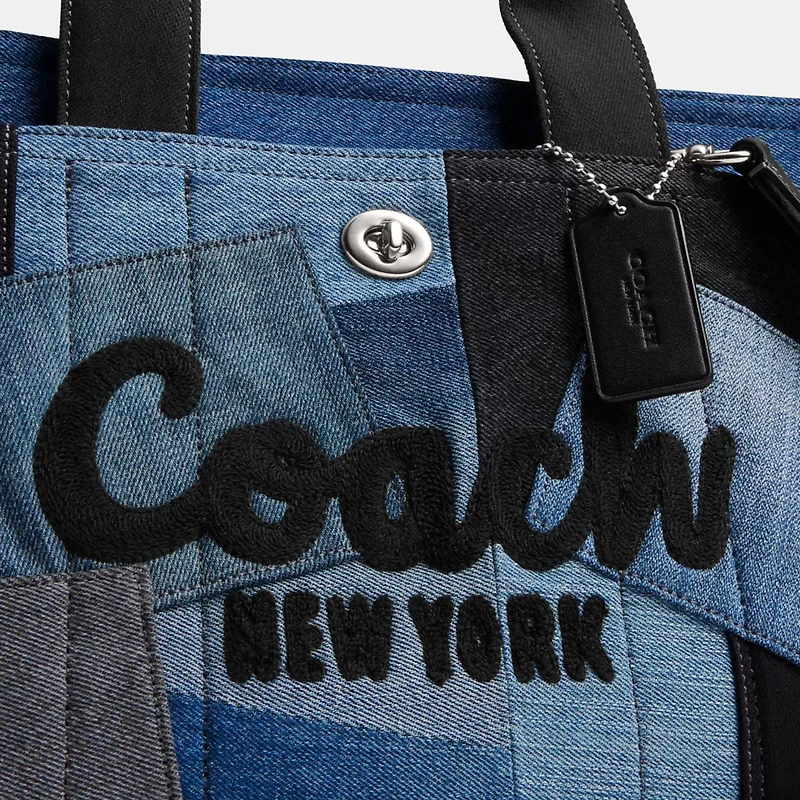 Cargo Tote Bag With Patchwork