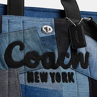 Cargo Tote Bag With Patchwork