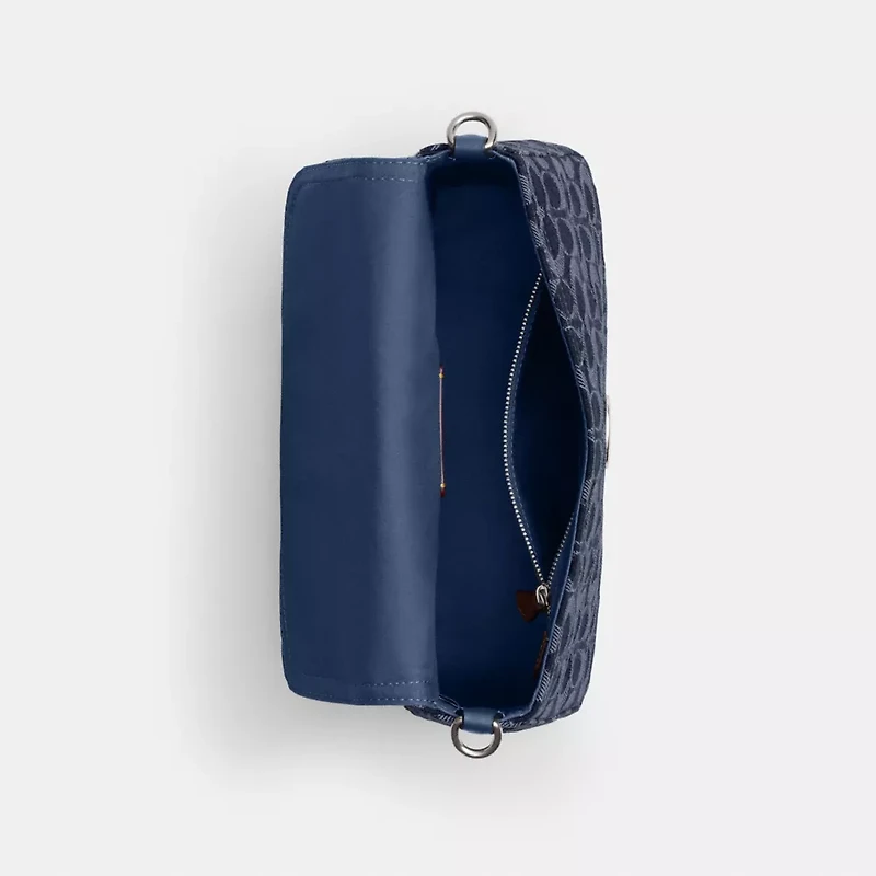 Soft Tabby Shoulder Bag In Signature Denim