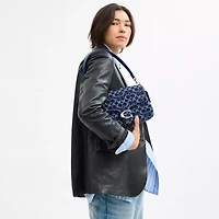 Soft Tabby Shoulder Bag In Signature Denim
