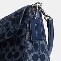 Soft Tabby Shoulder Bag In Signature Denim