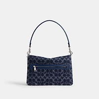 Chain Tabby Shoulder Bag In Signature Denim