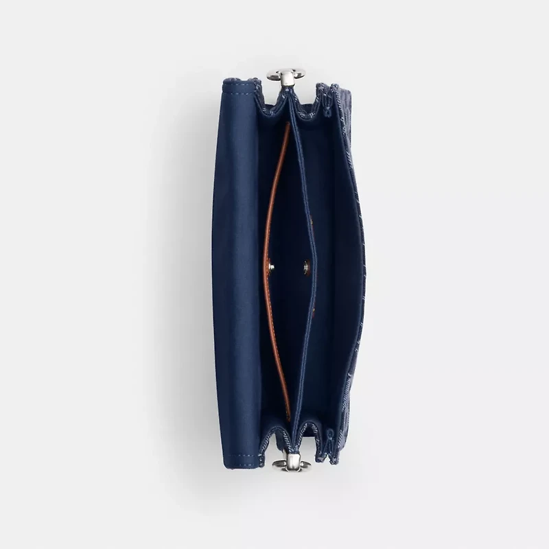 Chain Tabby Shoulder Bag In Signature Denim